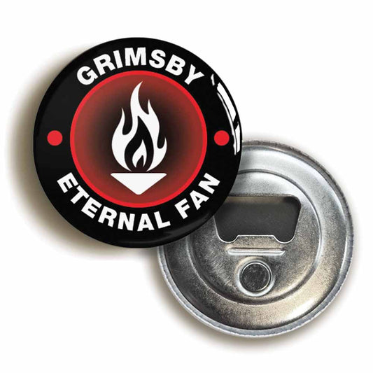 A picture of a bottle opener fridge magnet