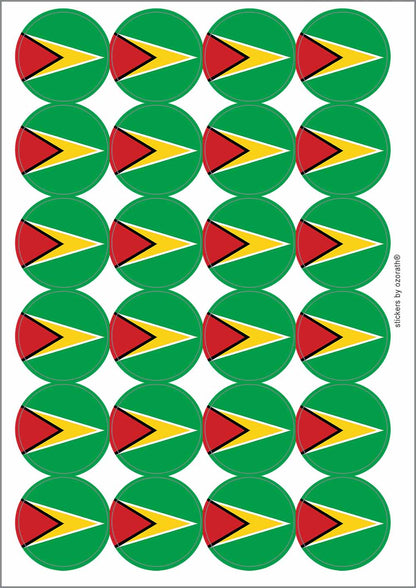 A picture of an A4 sheet of matte paper stickers