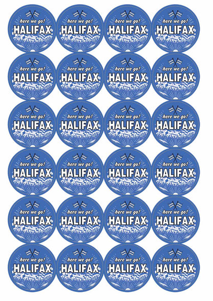 A picture of an A4 sheet of matte paper stickers