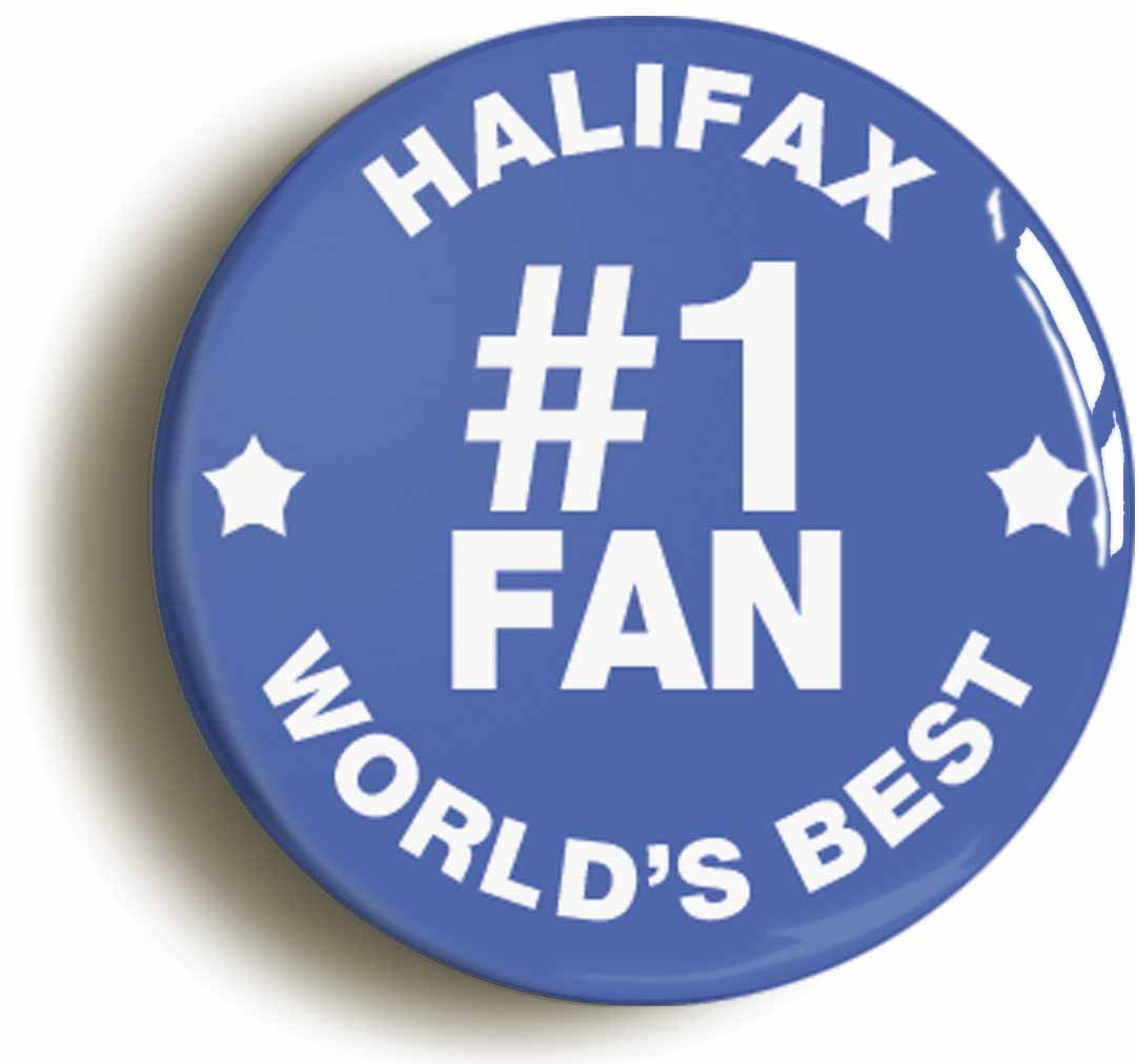 A picture of the front of the product, titled Halifax #1 Fan Circular 50mm Fridge Magnet