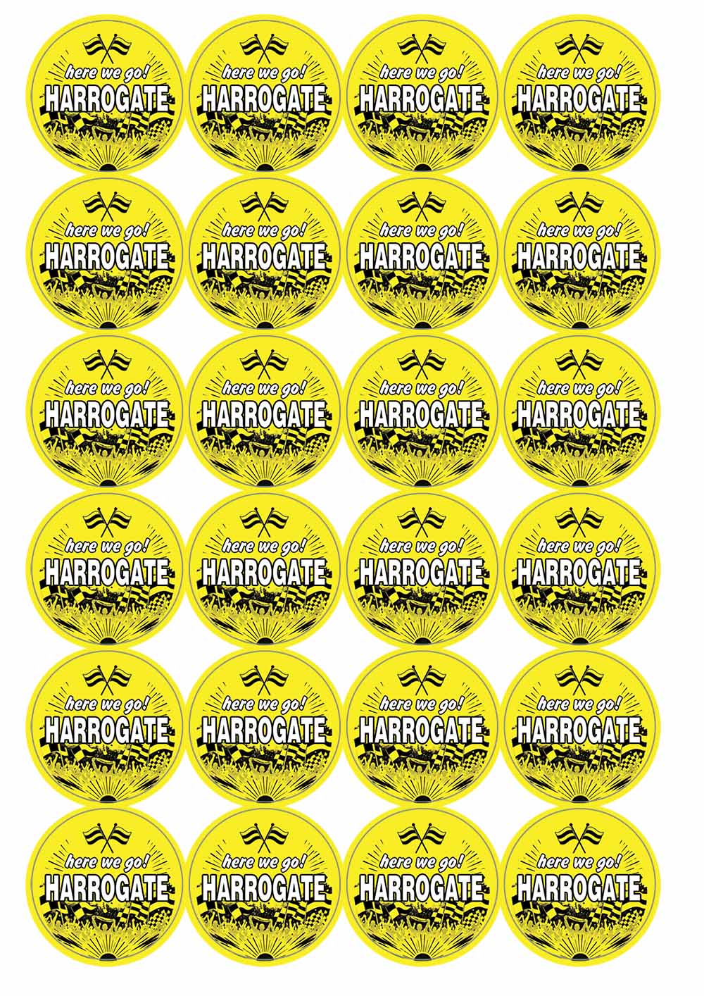A picture of an A4 sheet of matte paper stickers