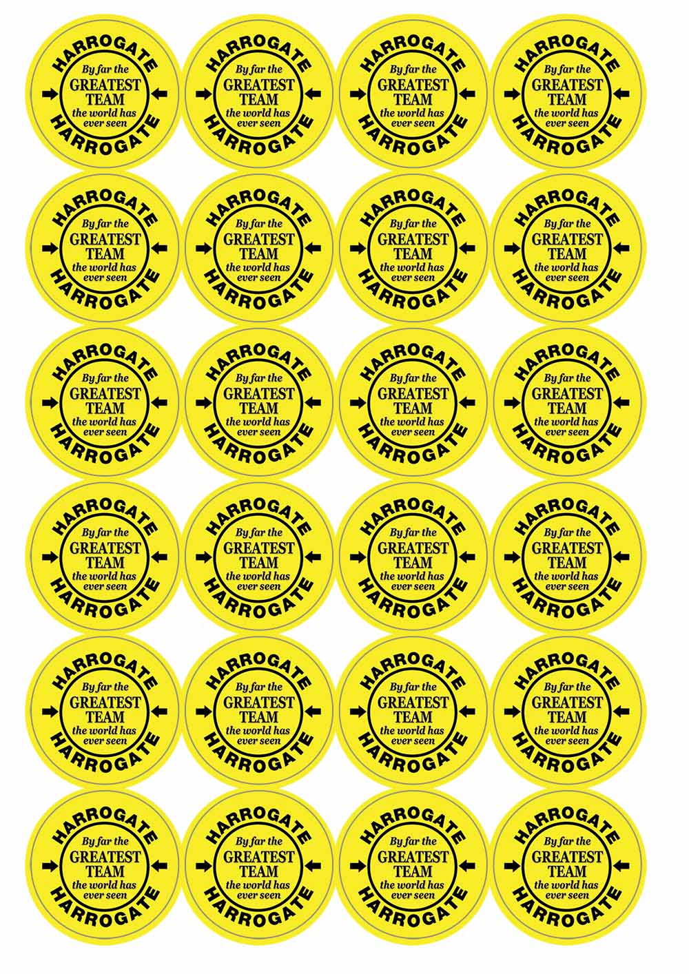 A picture of an A4 sheet of matte paper stickers