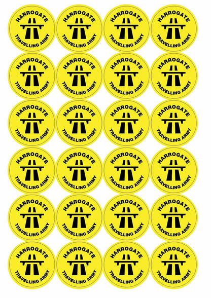 A picture of an A4 sheet of matte paper stickers