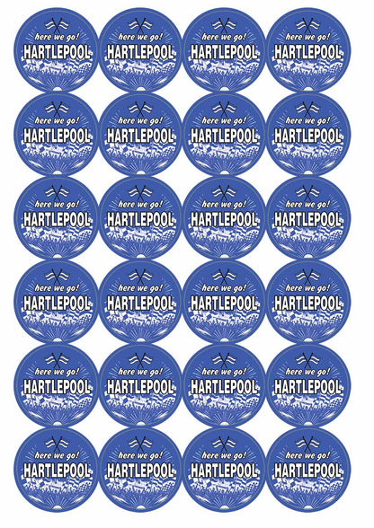 A picture of an A4 sheet of matte paper stickers