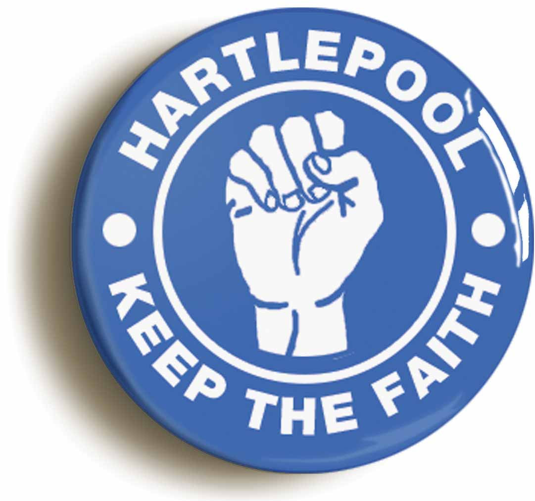 A picture of the front of the product, titled Hartlepool Keep The Faith Northern Soul Circular 50mm Fridge Magnet