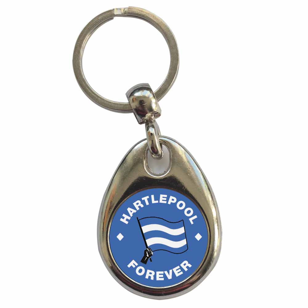An image of a plain metal keyring