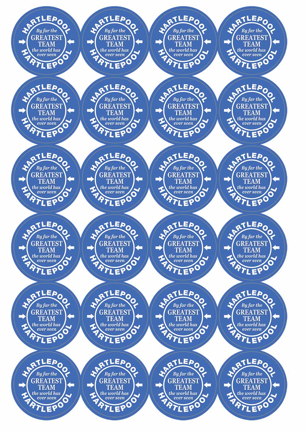 A picture of an A4 sheet of matte paper stickers