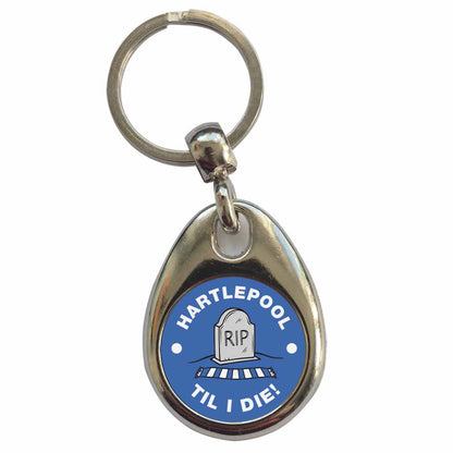 An image of a plain metal keyring