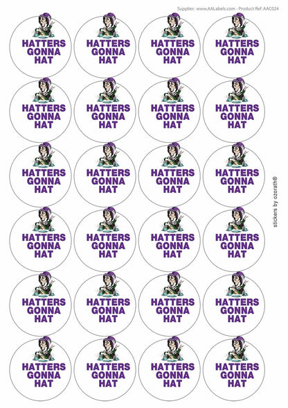 A picture of an A4 sheet of matte paper stickers