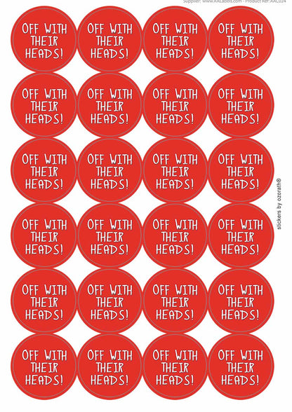 A picture of an A4 sheet of matte paper stickers