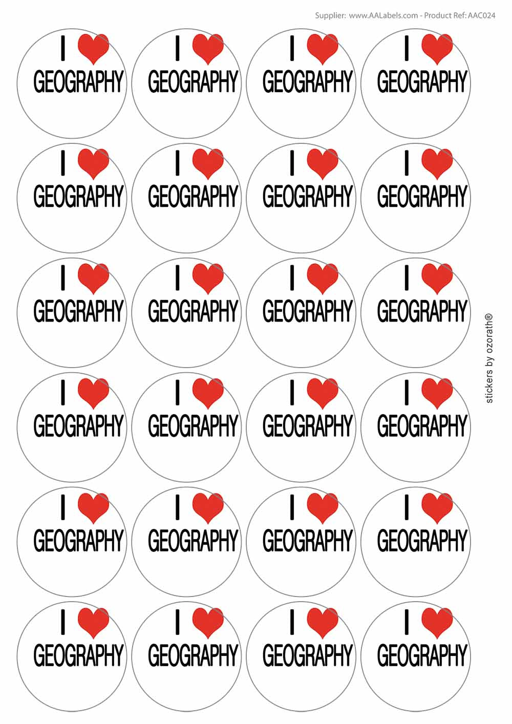 A picture of an A4 sheet of matte paper stickers