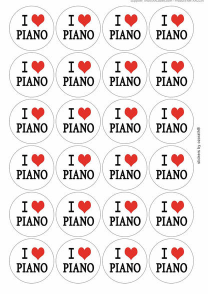 A picture of an A4 sheet of matte paper stickers