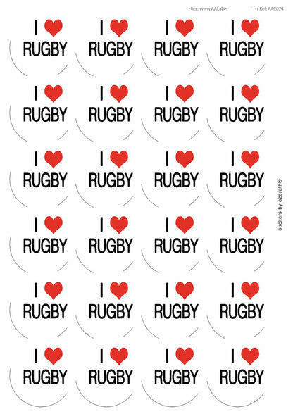A picture of an A4 sheet of matte paper stickers