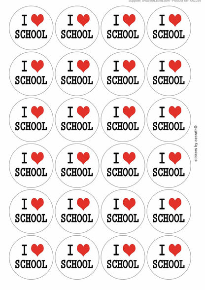 A picture of an A4 sheet of matte paper stickers