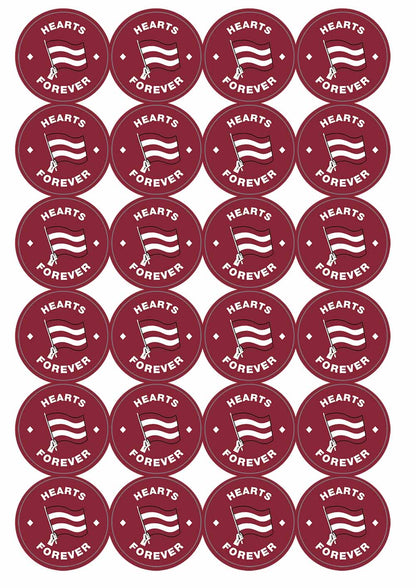 A picture of an A4 sheet of matte paper stickers
