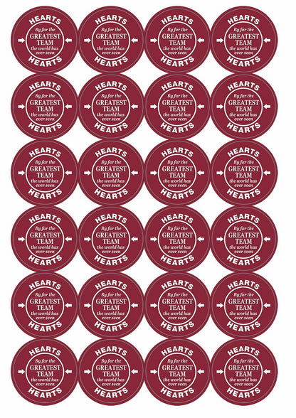 A picture of an A4 sheet of matte paper stickers