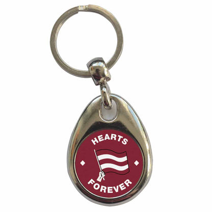 An image of a plain metal keyring