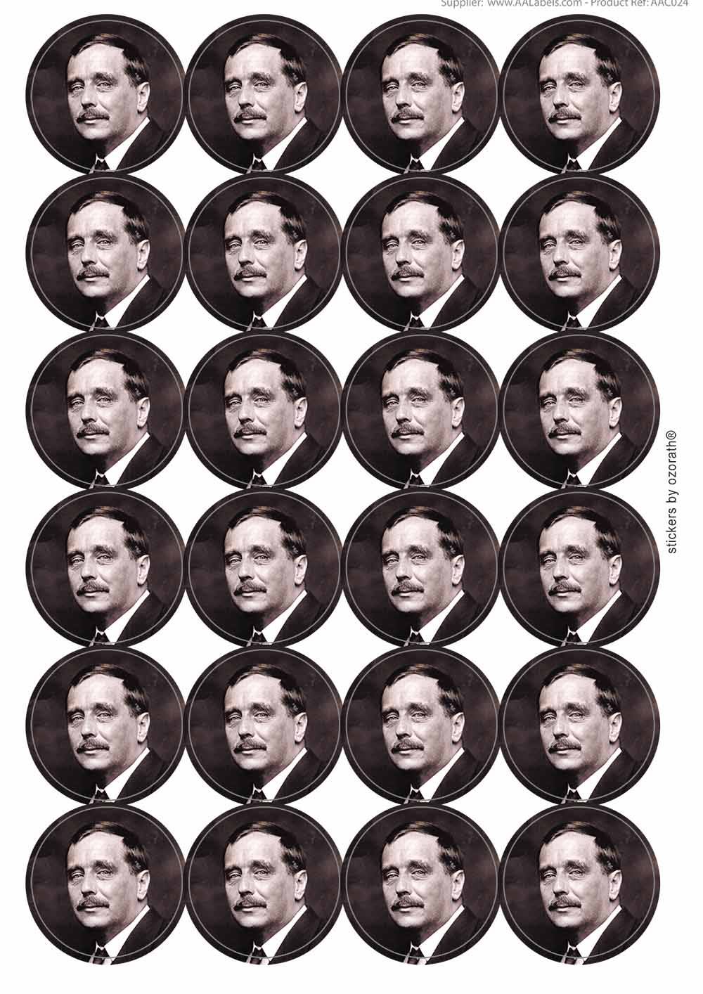 A picture of an A4 sheet of matte paper stickers