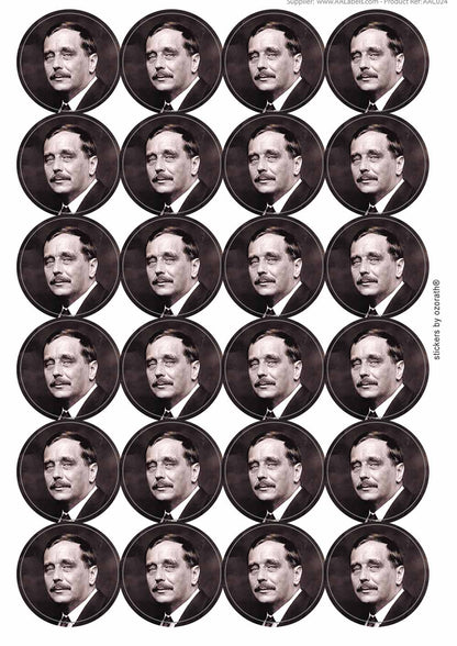 A picture of an A4 sheet of matte paper stickers