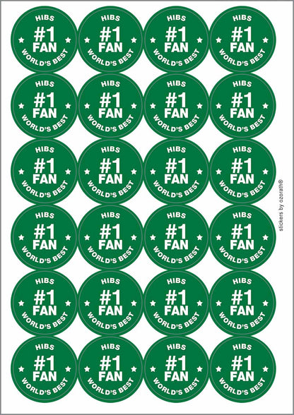 A picture of an A4 sheet of matte paper stickers
