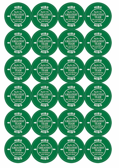 A picture of an A4 sheet of matte paper stickers