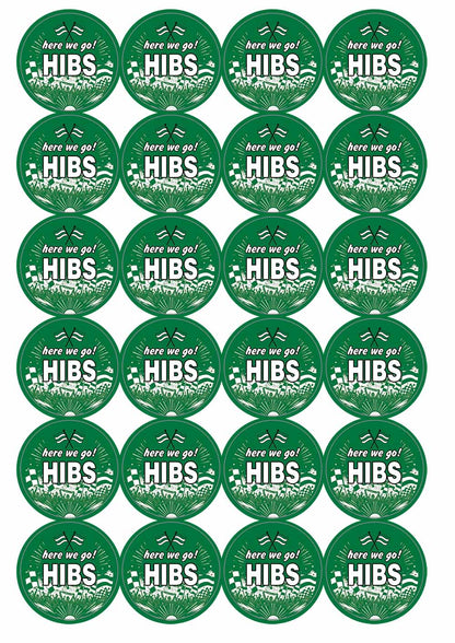 A picture of an A4 sheet of matte paper stickers