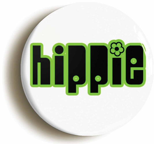 A picture of the front of the product, titled Hippie Sixties Retro1960s Button Pin Badge