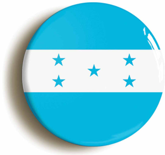 A picture of the front of the product, titled Honduras Honduran National Flag Button Pin Badge