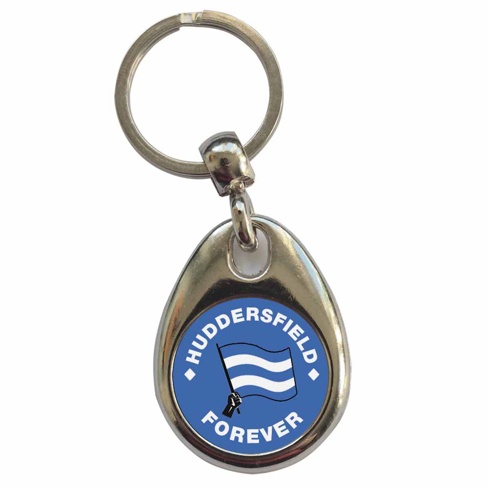 An image of a plain metal keyring
