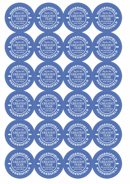 A picture of an A4 sheet of matte paper stickers
