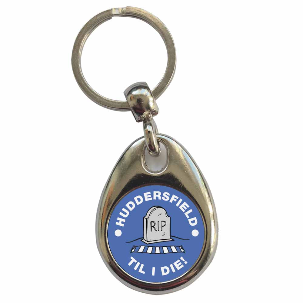 An image of a plain metal keyring