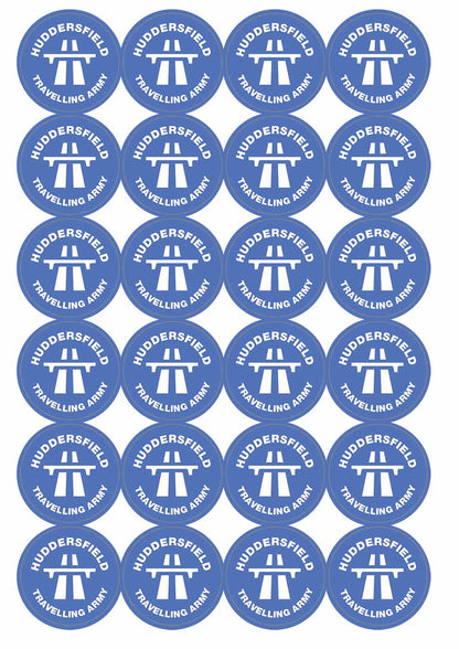 A picture of an A4 sheet of matte paper stickers