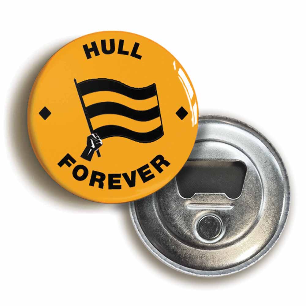 A picture of a bottle opener fridge magnet