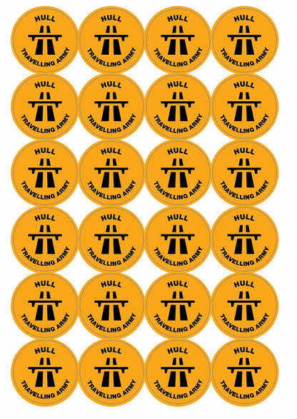 A picture of an A4 sheet of matte paper stickers