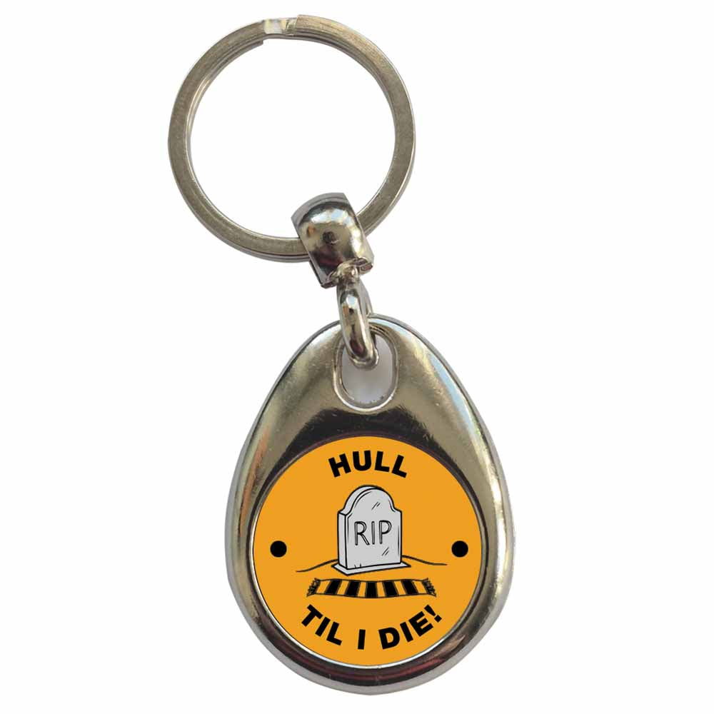 An image of a plain metal keyring
