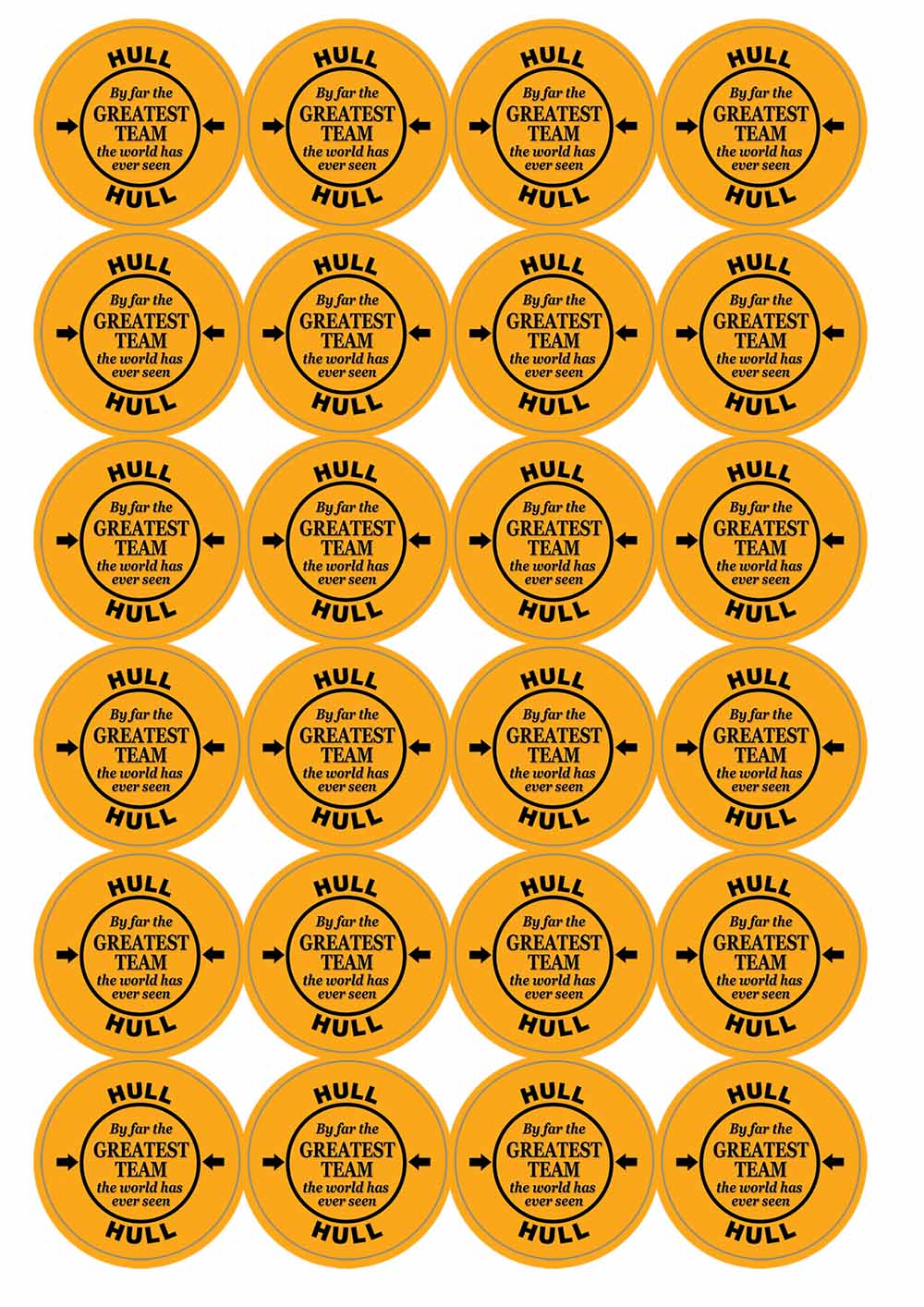 A picture of an A4 sheet of matte paper stickers