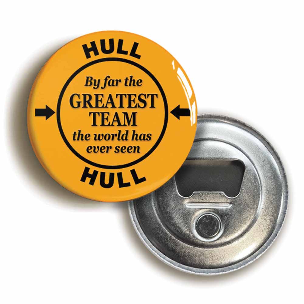 A picture of a bottle opener fridge magnet