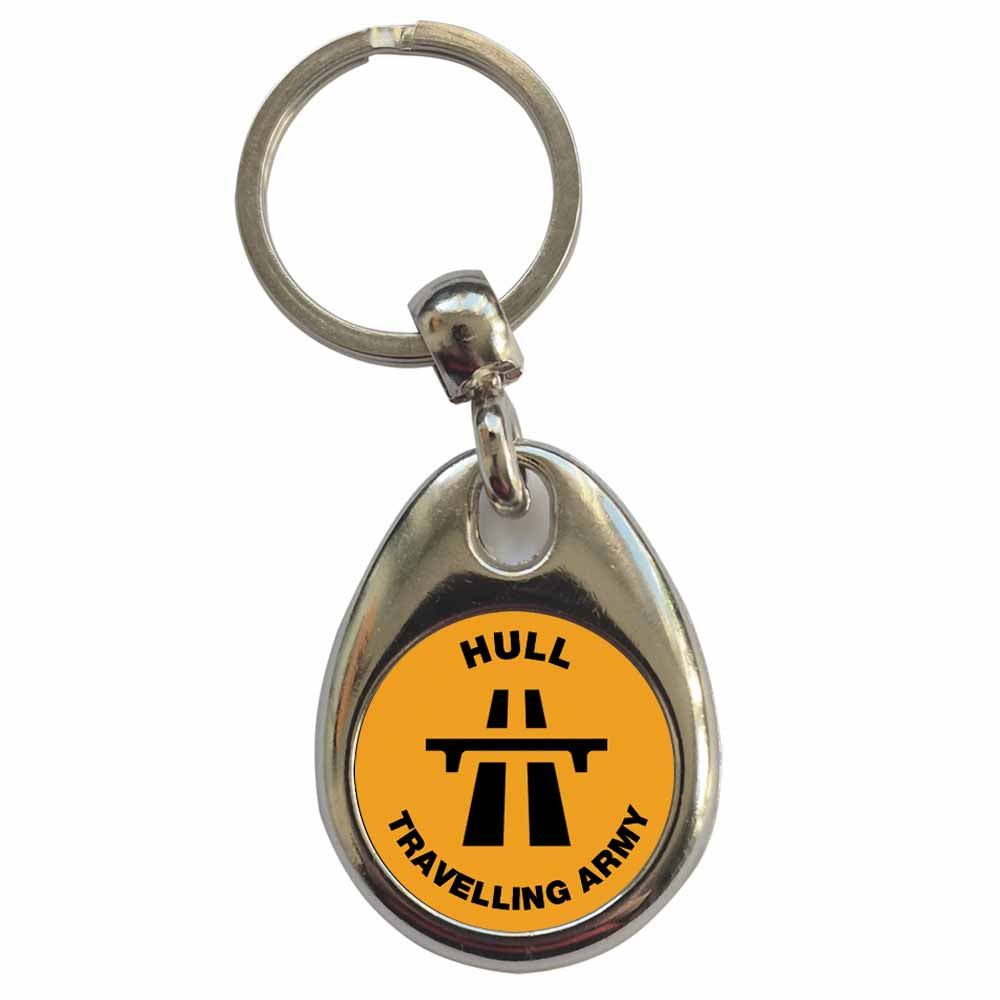 An image of a plain metal keyring