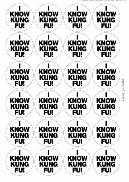 A picture of an A4 sheet of matte paper stickers