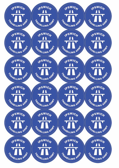 A picture of an A4 sheet of matte paper stickers