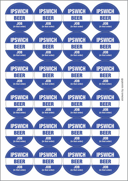 A picture of an A4 sheet of matte paper stickers
