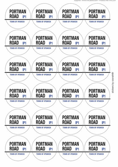 A picture of an A4 sheet of matte paper stickers