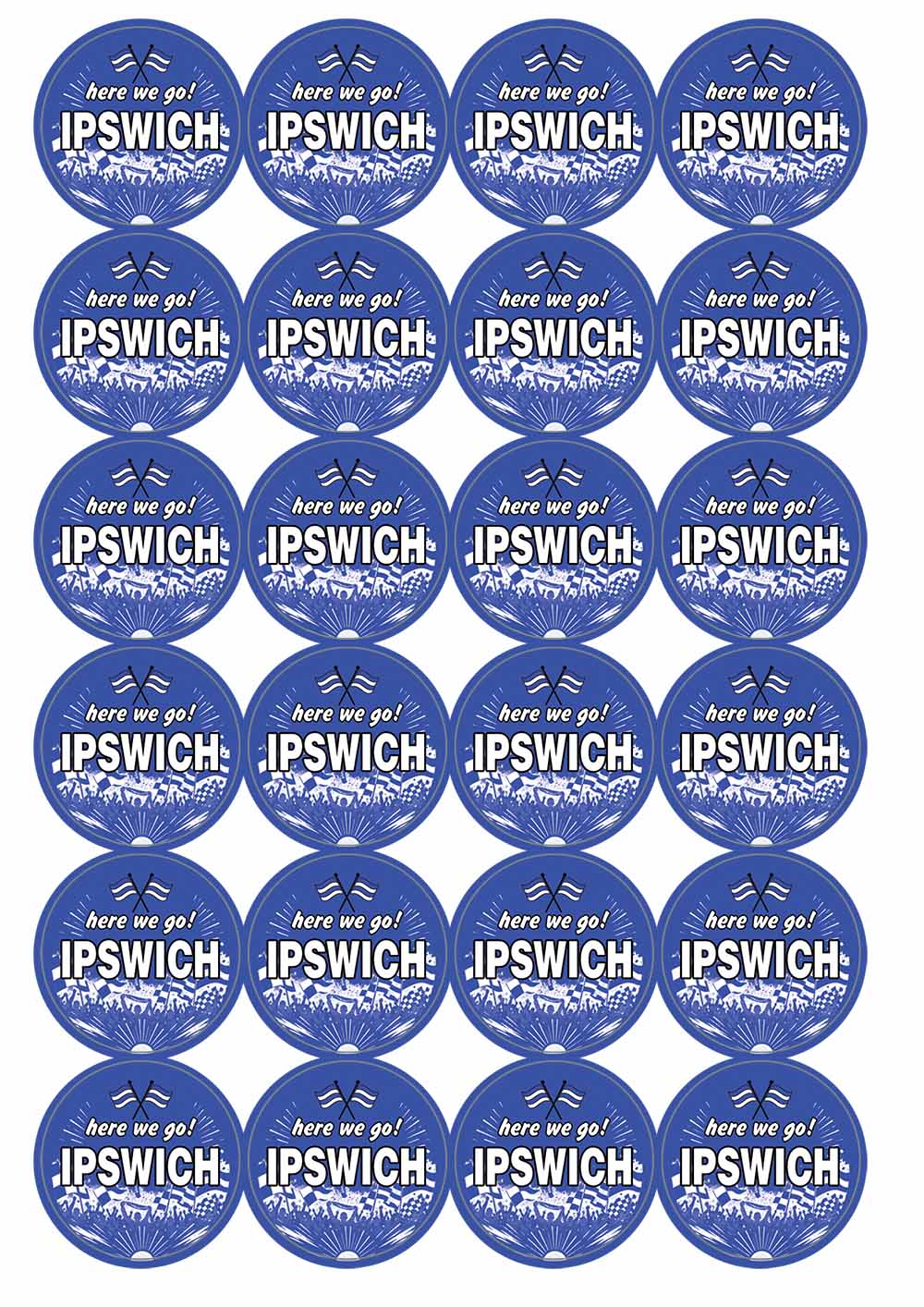 A picture of an A4 sheet of matte paper stickers