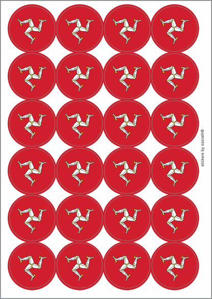 A picture of an A4 sheet of matte paper stickers