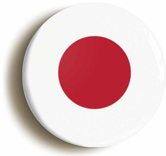A picture of the front of the product, titled Japan Japanese National Flag Button Pin Badge