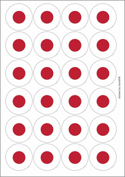 A picture of an A4 sheet of matte paper stickers