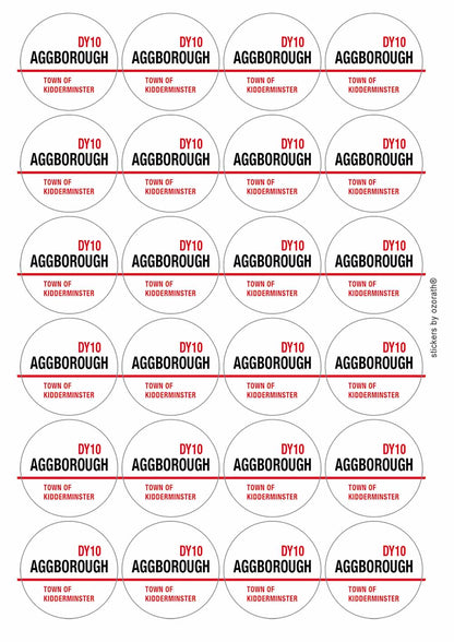 A picture of an A4 sheet of matte paper stickers