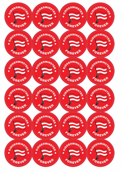 A picture of an A4 sheet of matte paper stickers