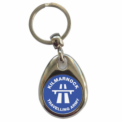An image of a plain metal keyring