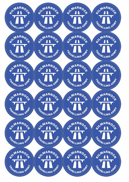 A picture of an A4 sheet of matte paper stickers